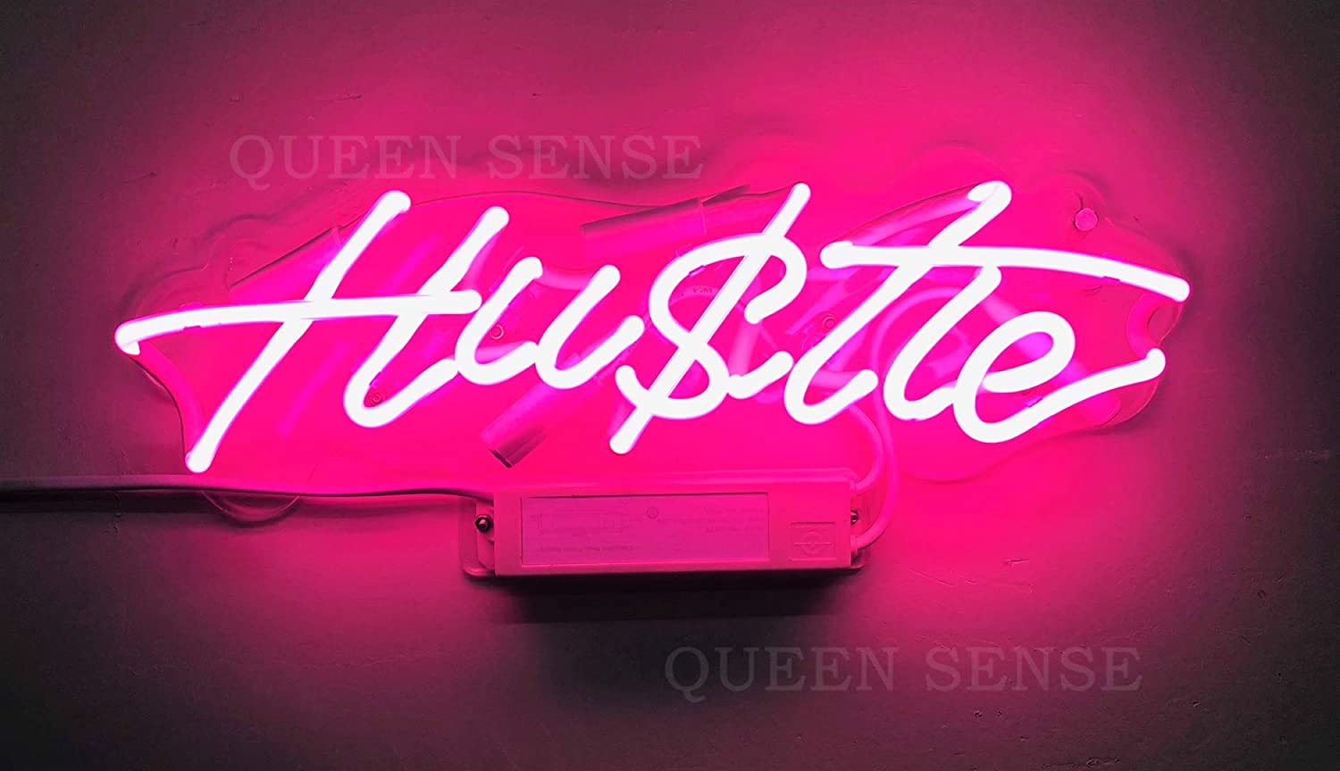 ‘Hustle’ 84cm Made to Order Neon Sign